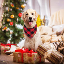 Load image into Gallery viewer, Malier 2 Pack Dog Bandanas Christmas Classic Buffalo Red Plaid Pet Scarf Triangle Bibs Kerchief Pet Costume Outfit Accessories for Small Large and Large Dogs Pets (Red + Red Plaid, Small)