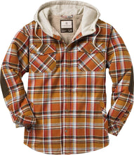 Load image into Gallery viewer, Legendary Whitetails Men&#39;S Camp Night Berber Lined Hooded Flannel Shirt Jacket