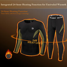 Load image into Gallery viewer, Men&#39;S Thermal Underwear Fleece Lined Performance Fleece Tactical Sports Shapewear Thermal Set