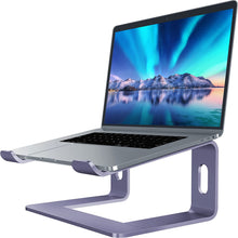 Load image into Gallery viewer, SOUNDANCE Laptop Stand, Aluminum Computer Riser, Ergonomic Laptops Elevator for Desk, Metal Holder Compatible with 10 to 15.6 Inches Notebook Computer, Purple