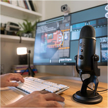 Load image into Gallery viewer, Blue Microphones Yeti USB Microphone (Blackout) Bundle with Knox Gear Headphones and Pop Filter (3 Items)