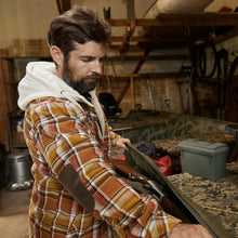 Load image into Gallery viewer, Legendary Whitetails Men&#39;S Camp Night Berber Lined Hooded Flannel Shirt Jacket