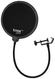 Blue Microphones Yeti USB Microphone (Blackout) Bundle with Knox Gear Headphones and Pop Filter (3 Items)