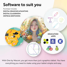 Load image into Gallery viewer, Wacom Small Graphics Drawing Tablet 8.3 X 5.7 Inches, Portable Versatile for Students and Creators, Ergonomic 2048 Pressure Sensitive Pen Included, Compatible with Chromebook Mac and Windows