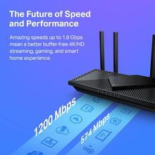 Load image into Gallery viewer, Tp-Link AX1800 Wifi 6 Router V4 (Archer AX21) – Dual Band Wireless Internet Router, Gigabit Router, Easy Mesh, Works with Alexa - a Certified for Humans Device