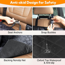 Load image into Gallery viewer, Dog Car Seat Cover for Back Seat, Waterproof Hammock with Mesh Window, Anti-Scratch Nonslip Car Seat Protector for Dogs, 600D Heavy Duty Dog Seat Cover for Cars Trucks and Suvs