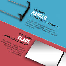 Load image into Gallery viewer, The 360 Mirror - 3 Way Mirror for Self Hair Cutting - Adjustable Trifold Barber Mirror to Cut Your Own Hair - Tri Fold Self Haircut System for Men and Women Braiding - Three Sided Mirror for Haircuts