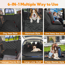 Load image into Gallery viewer, Dog Car Seat Cover for Back Seat, Waterproof Hammock with Mesh Window, Anti-Scratch Nonslip Car Seat Protector for Dogs, 600D Heavy Duty Dog Seat Cover for Cars Trucks and Suvs