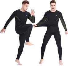 Load image into Gallery viewer, Men&#39;S Thermal Underwear Fleece Lined Performance Fleece Tactical Sports Shapewear Thermal Set