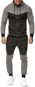 Men's Hoodie Zipper Coat + Sweatpants