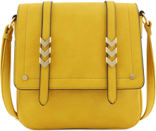 Load image into Gallery viewer, Double Compartment Large Flapover Crossbody Bag