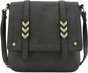 Double Compartment Large Flapover Crossbody Bag