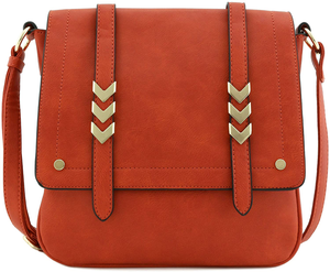 Double Compartment Large Flapover Crossbody Bag