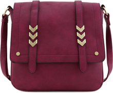 Load image into Gallery viewer, Double Compartment Large Flapover Crossbody Bag