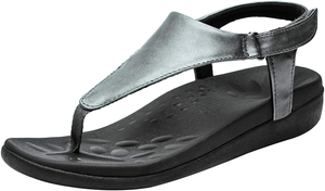 Women's Adjustable Thong Style Sandals with Orthotic Arch Support