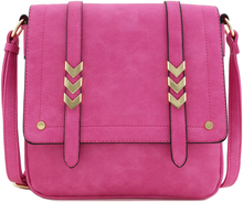 Load image into Gallery viewer, Double Compartment Large Flapover Crossbody Bag