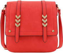 Load image into Gallery viewer, Double Compartment Large Flapover Crossbody Bag