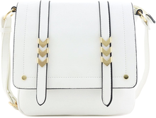 Load image into Gallery viewer, Double Compartment Large Flapover Crossbody Bag