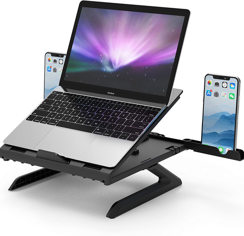 Adjustable Dual Phone Stand for Laptop