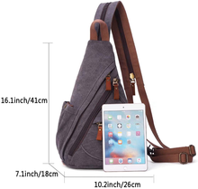 Load image into Gallery viewer, Canvas Sling Bag