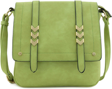 Load image into Gallery viewer, Double Compartment Large Flapover Crossbody Bag