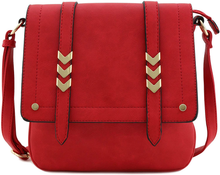 Load image into Gallery viewer, Double Compartment Large Flapover Crossbody Bag