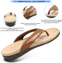 Load image into Gallery viewer, Plantar Fasciitis Orthotic Flip Flops with Arch Support for Flat Feet