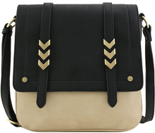 Load image into Gallery viewer, Double Compartment Large Flapover Crossbody Bag