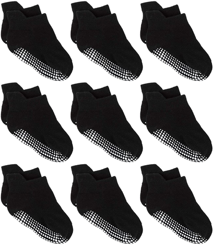 Baby Non Slip Grip Ankle Socks with Non Skid Soles Boys Girls