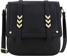 Load image into Gallery viewer, Double Compartment Large Flapover Crossbody Bag