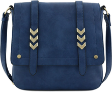 Load image into Gallery viewer, Double Compartment Large Flapover Crossbody Bag