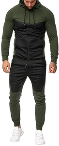 Men's Hoodie Zipper Coat + Sweatpants