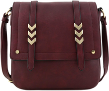 Load image into Gallery viewer, Double Compartment Large Flapover Crossbody Bag