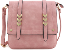 Load image into Gallery viewer, Double Compartment Large Flapover Crossbody Bag