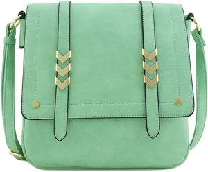 Double Compartment Large Flapover Crossbody Bag