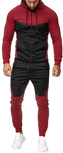 Men's Hoodie Zipper Coat + Sweatpants